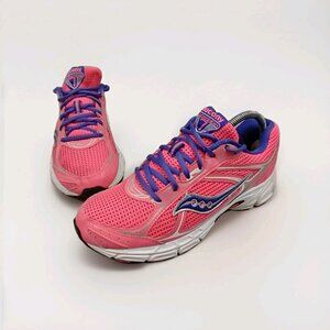 Saucony Cohesion 7 Pink Purple Running Shoes Womens Size 8.5 Sneakers